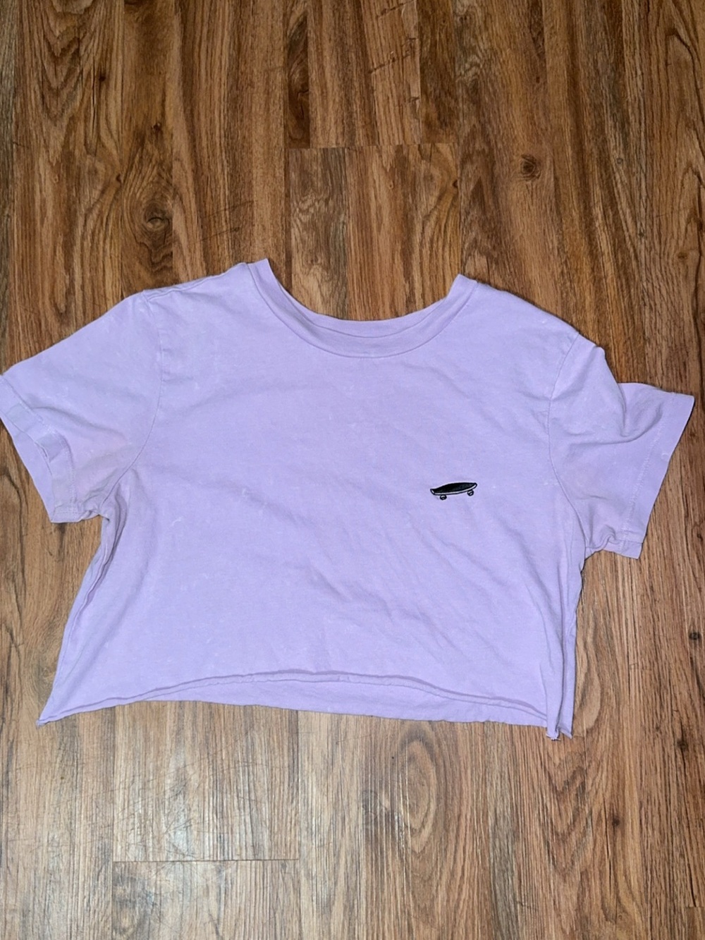 Vans Lilac Purple Cropped Skateboard Tee 🛹🍇